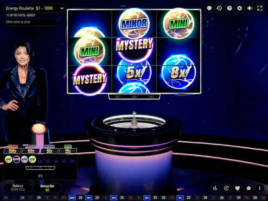 Energy Roulette Gameplay