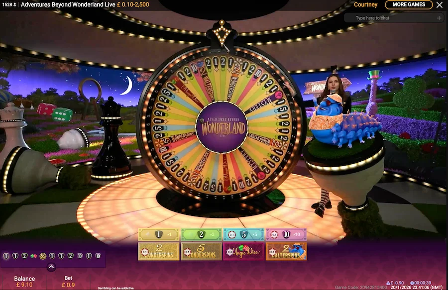 Adventures Beyond Wonderland Live Playtech