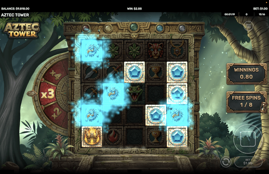 Aztec Tower Gameplay