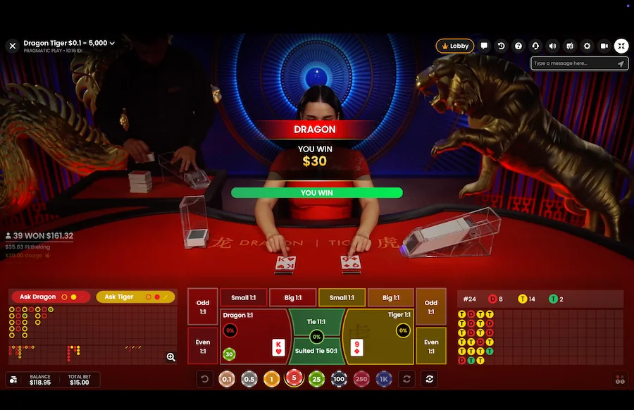 Dragon Tiger Live Pragmatic Play