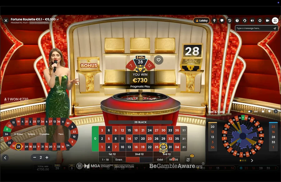 Fortune Roulette Live Pragmatic Play