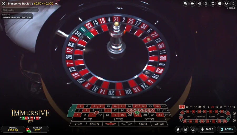 Immersive Roulette Evolution