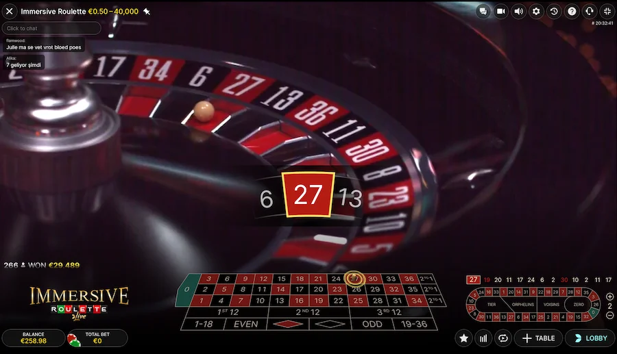 Immersive Roulette Evolution