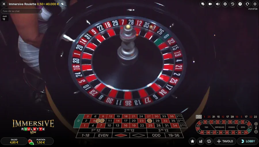 Immersive Roulette Live