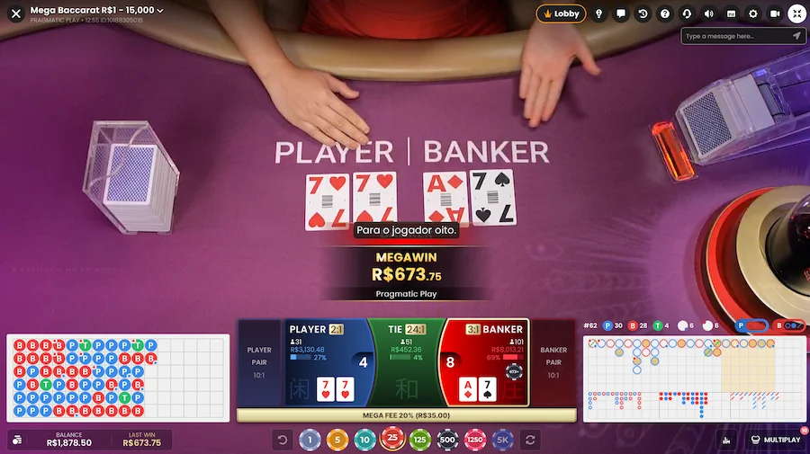 Mega Baccarat Live Pragmatic Play