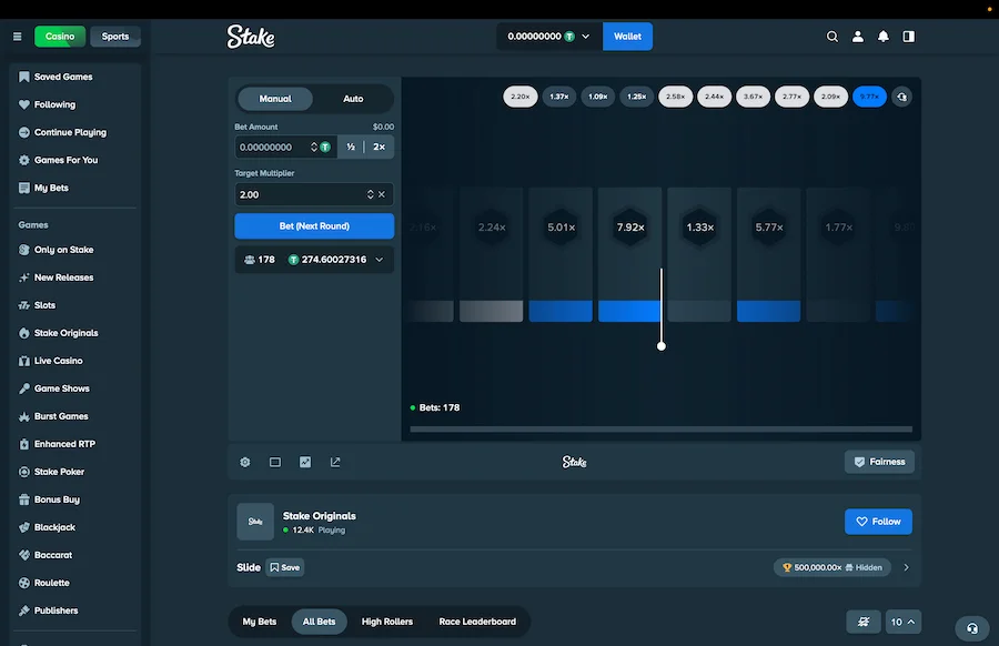Slide Stake Originals Gameplay